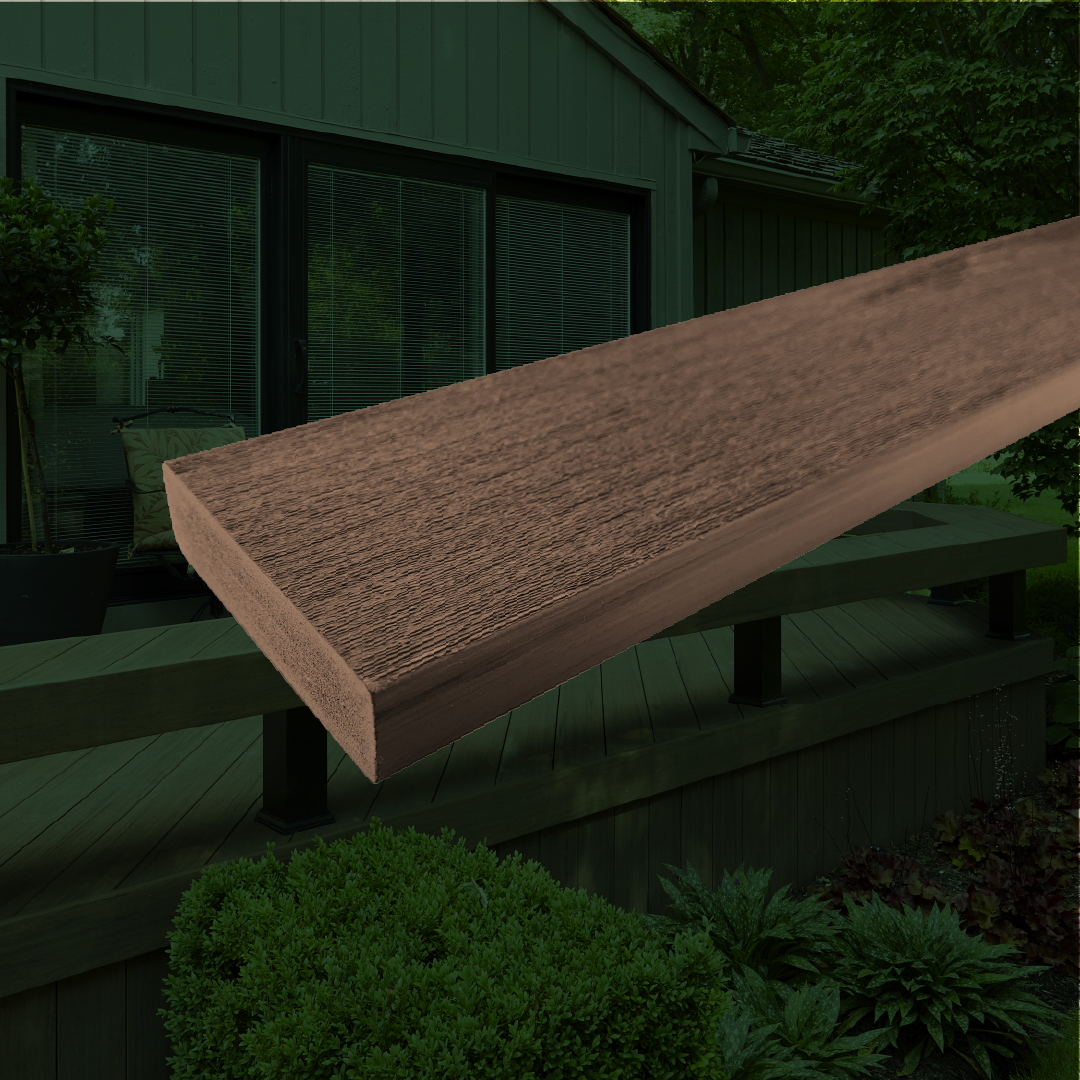 Elements Deck Board - Square Shouldered - 25 X 89 X 4880 (mm) - Weathered Teak