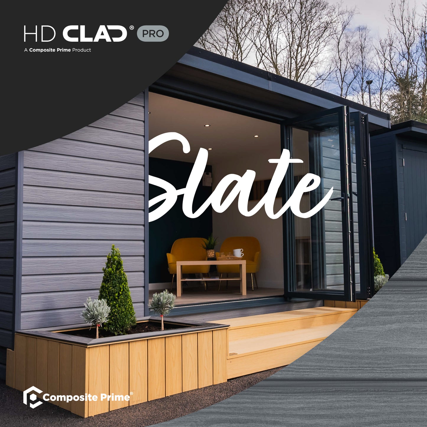 HD Clad Pro Slate Cladding Board - 22x136x3600 (mm) FSC 100%