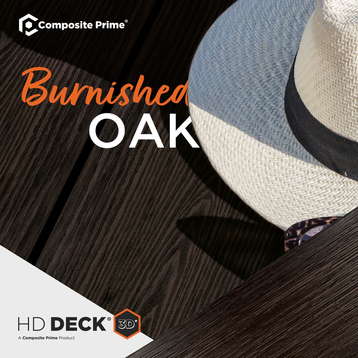 HD Deck 3D Plus Burnished Oak Deckboard - 25x146x3600 (mm) FSC 100%