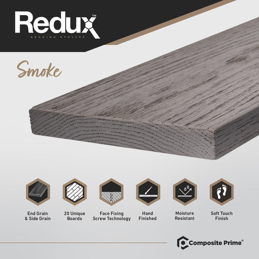Redux Smoke Deckboard - 22x176x3600 (mm)
