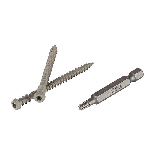 TOPLoc 24.4 m Pack Grey (100 Screws, 1 bit)
