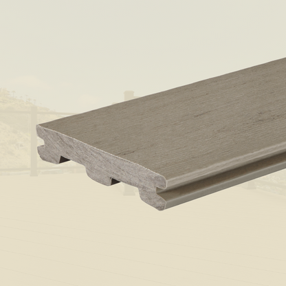 Boardwalk Deck Board - Grooved - 24 X 136 X 4880 (mm) - Weathered Oak