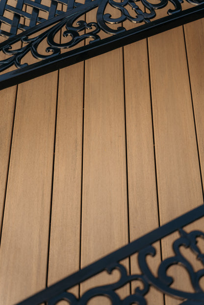 Elements Deck Board - Square Shouldered - 25 X 140 X 4880 (mm) - Weathered Teak