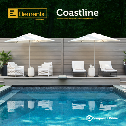 Elements Deck Board - Square Shouldered - 25 X 140 X 4880 (mm) - Coastline