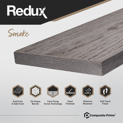 Redux Smoke Deckboard - 22x176x3600 (mm)